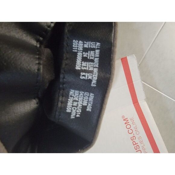 Bongo Womens Armitage 20311 Taupe Leather Mid Calf Pull On Slouch Boots Sz 7 M - Picture 9 of 9